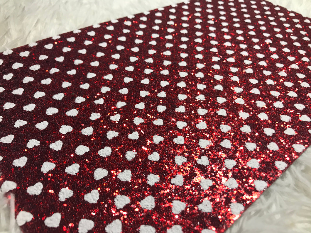 Red With Hearts Chunky Sheets