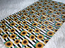 Load image into Gallery viewer, Sunflower Striped Faux Leather Sheet
