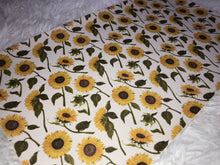 Load image into Gallery viewer, Sunflowers With Green Stems  Faux Leather Sheet
