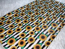 Load image into Gallery viewer, Sunflower Striped Faux Leather Sheet
