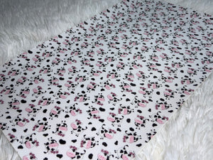 Cows With White Backround {Tiny} Faux Leather Sheet