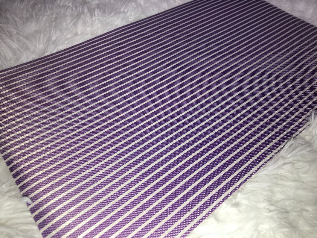 Purple Flake Stripes Faux Leather