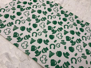 St Patricks Day Faux Leather Sheet