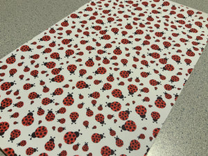 Ladybugs Ribbed Faux Leather Sheet