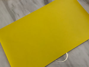 Mustard Yellow Smooth Faux Leather Sheet