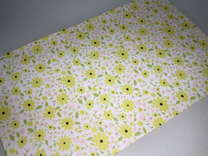 Yellow Flower Faux Leather Sheet